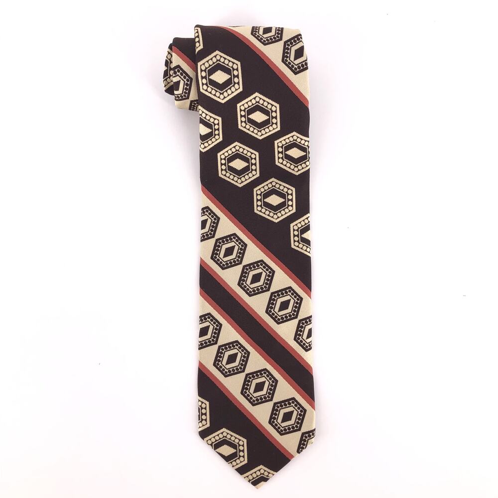 70s wide striped neck tie Sears The Men’s Store 1970s vintage